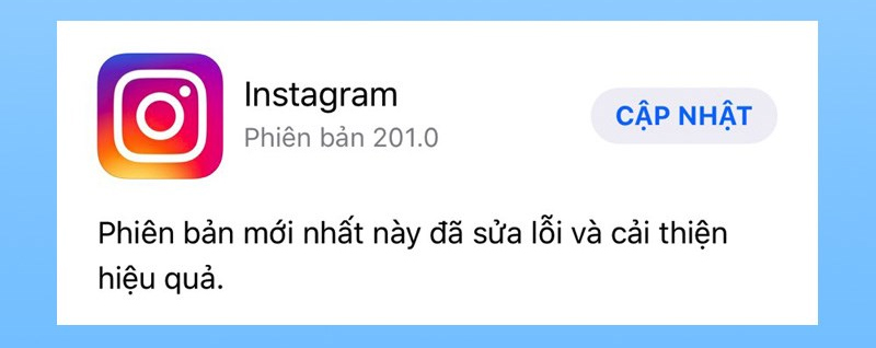 Cập nhật phiên bản Instagram mới để story không bị mờ