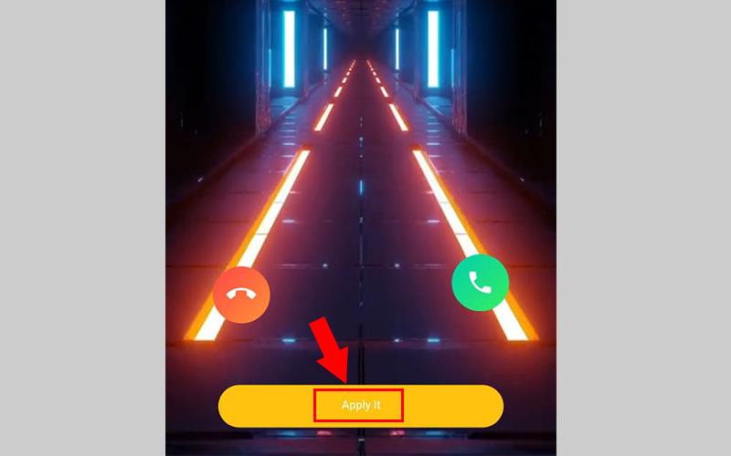 Chọn Apply It để cài hình vừa tải làm hình nền cuộc gọi đến