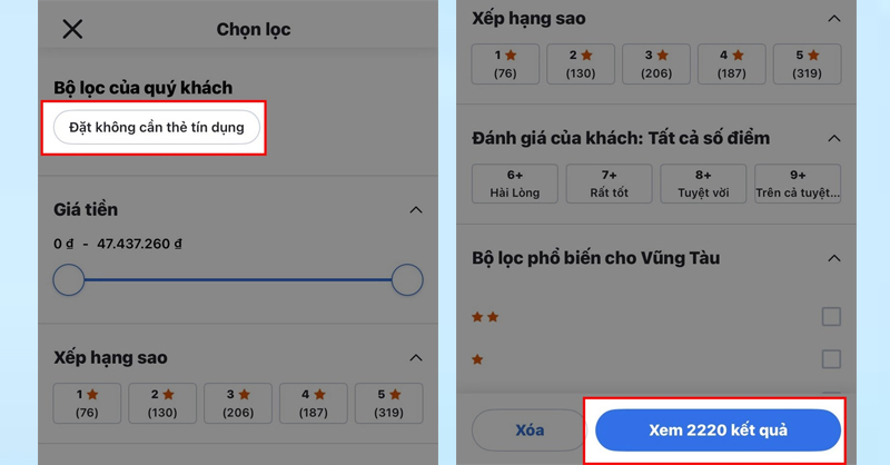 Chọn Đặt không cần thẻ tín dụng và chọn Xem kết quả