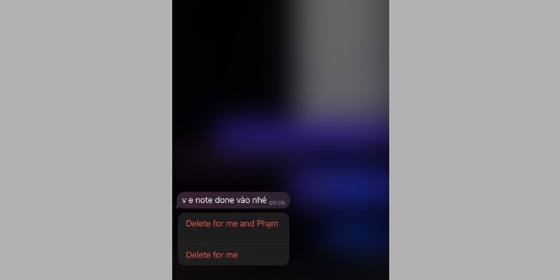 Chọn Xóa cho tất cả mọi người để hoàn tất xóa tin nhắn 2 chiều Telegram