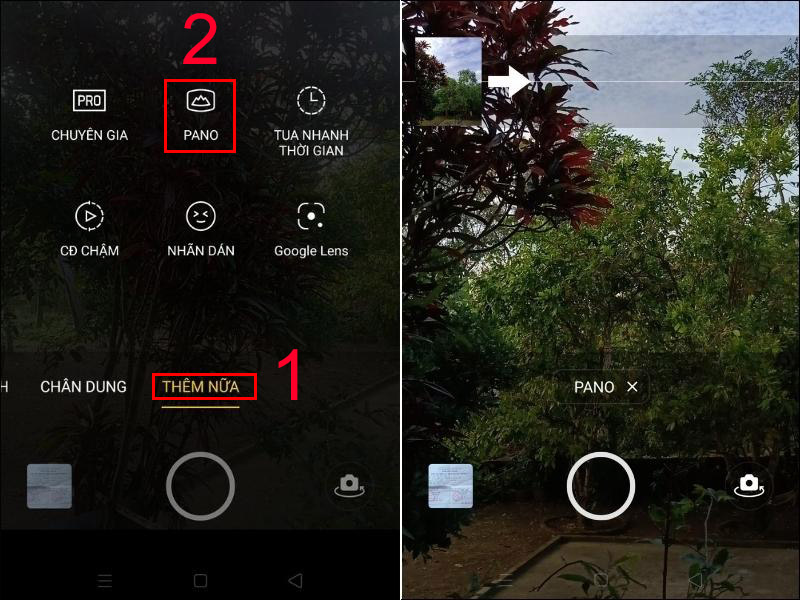 Chụp ảnh Panorama trên điện thoại Android