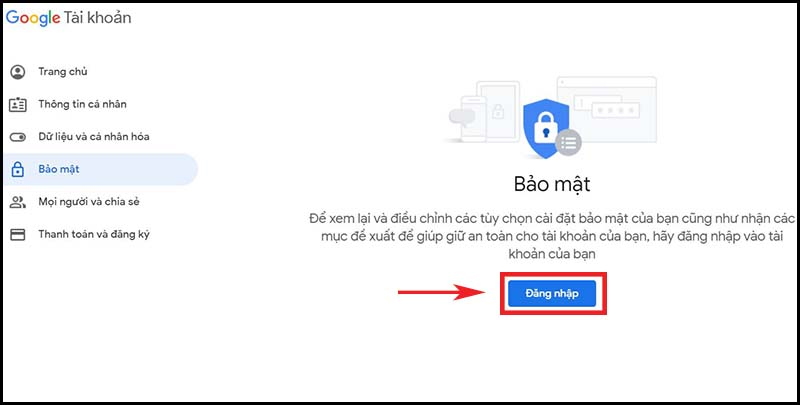 Đăng nhập vào tài khoản Gmail