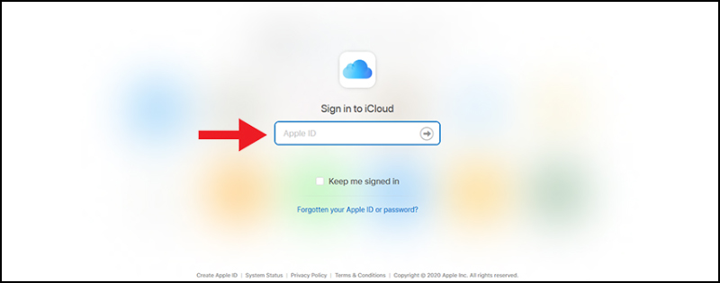 Đăng nhập vào tài khoản Apple ID