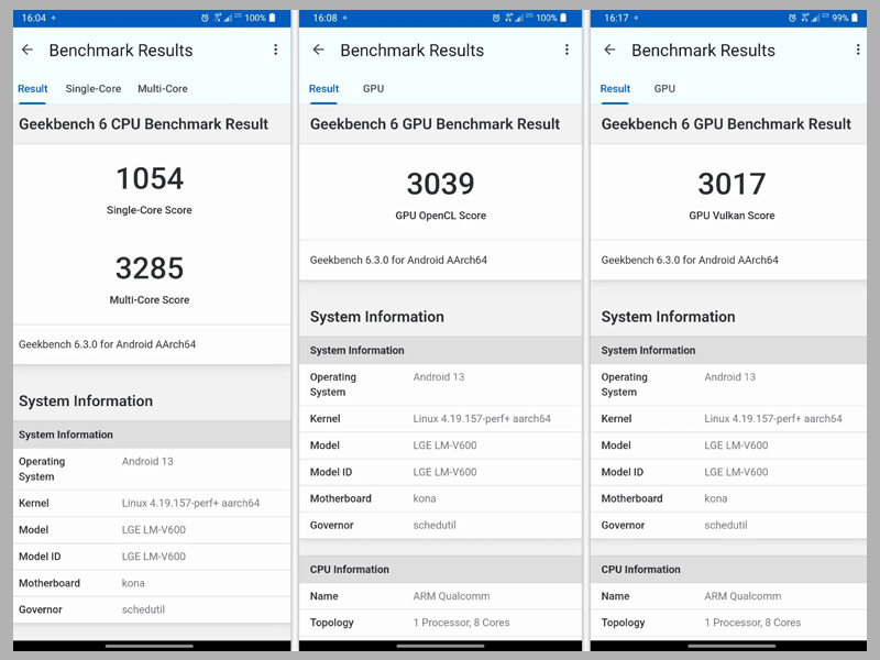 Điểm đánh giá của Snapdragon 865 trên phần mềm GeekBench 6