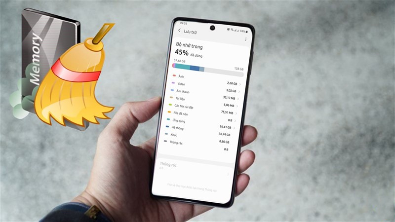 Dọn dẹp bộ nhớ trên điện thoại Samsung