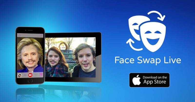 Face Swap Live cho phép chuyển đổi khuôn mặt nhanh chóng