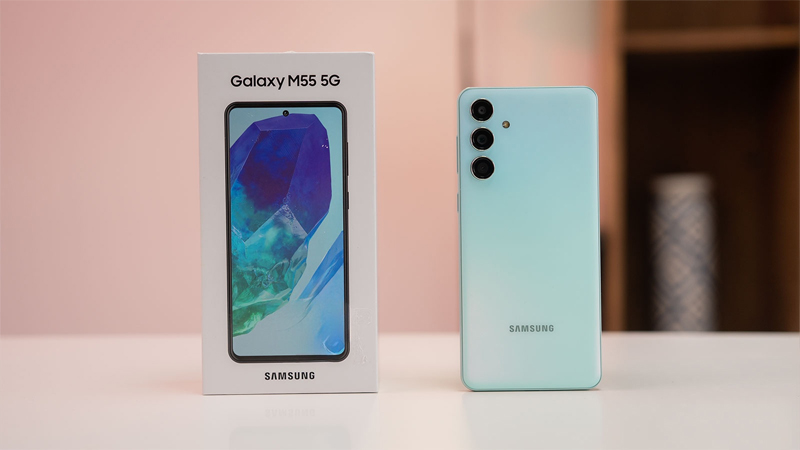 Galaxy M55 5G có thiết kế mềm mại