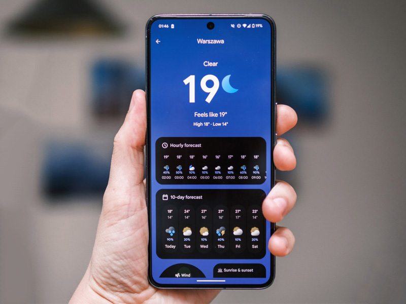 Gemini Nano cải thiện độ chính xác của các dự báo thời tiết trên Pixel 9