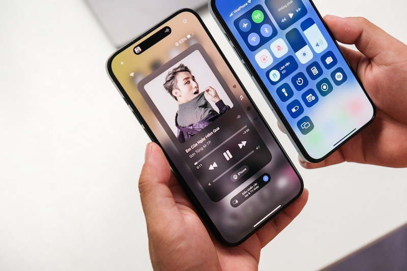 Giao diện phát nhạc tại Control Center của iOS 18 khác biệt lớn so với iOS 17