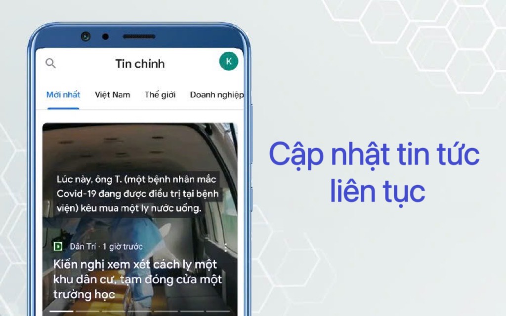 Google News liên tục cập nhật các tin tức trong và ngoài nước