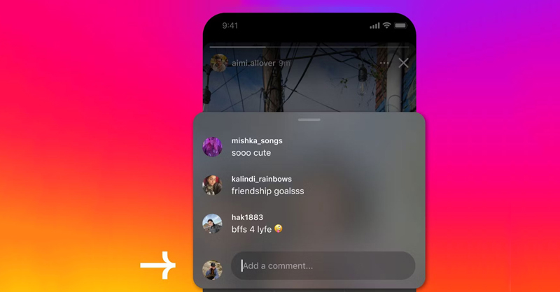 Instagram đã cho phép bình luận trên Stories giúp tăng tương tác