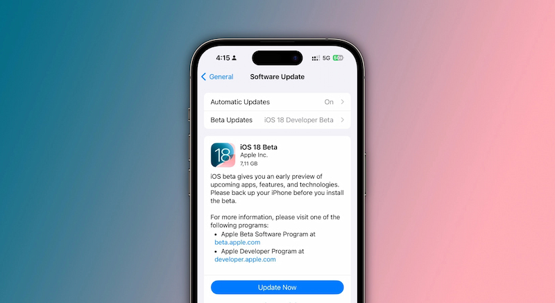 iOS 18 Beta 1 sẵn sàng để tải xuống trên iPhone