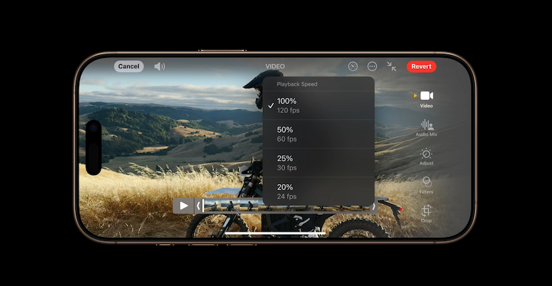 iPhone 16 Pro hỗ trợ quay video 4K Dolby Vision ở tốc độ 120fps