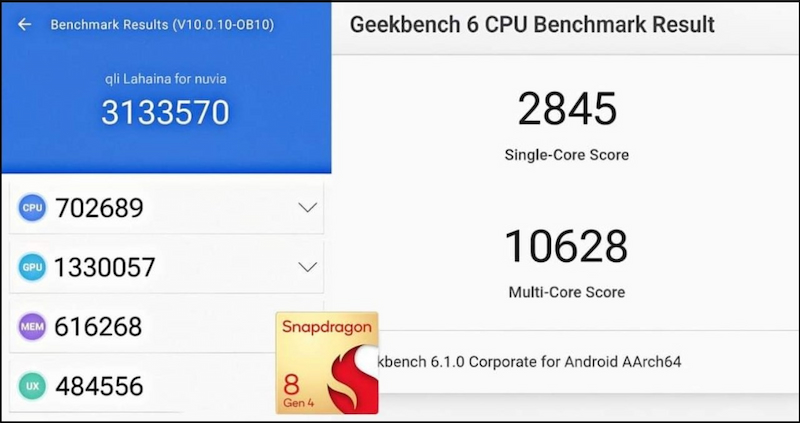 Kết quả điểm hiệu năng chip Snapdragon 8 Gen 4 trên Geekbench 6