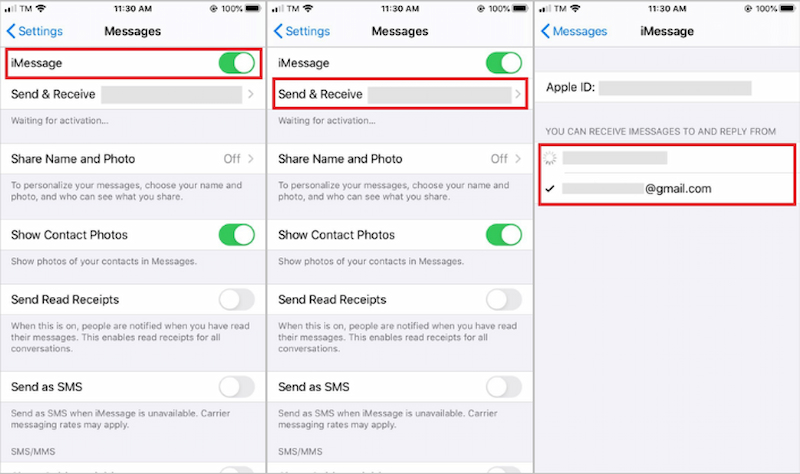 Khắc phục lỗi không sử dụng được iMessage sau khi cài đặt eSIM