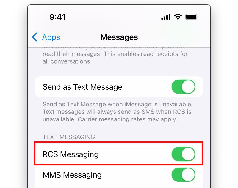 Kích hoạt RCS iOS 18 trên iPhone