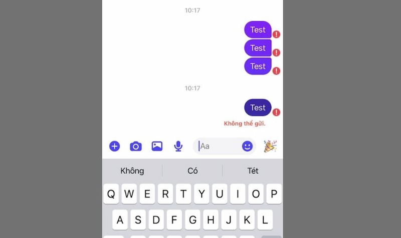 Kiểm tra kết nối Internet khi không gửi được tin nhắn Messenger
