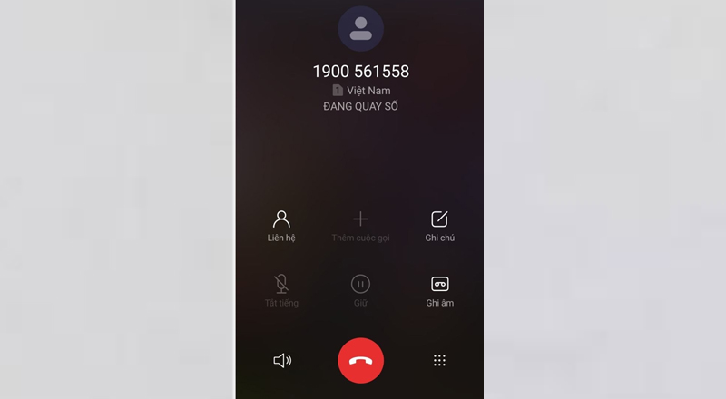 Gọi đến Hotline của tổng đài hỗ trợ Zalo qua số 1900 561 558