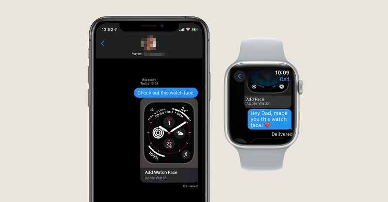 Lỗi Tin nhắn bị treo khi chia sẻ mặt đồng hồ từ Apple Watch