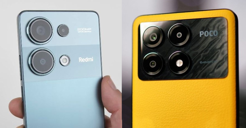 Module camera khác biệt giữa Redmi Note 13 Pro và POCO X6 Pro 5G