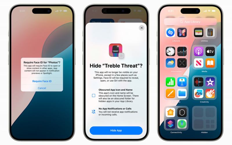 Người dùng sẽ được phép khóa hoặc ẩn ứng dụng trên iOS 18