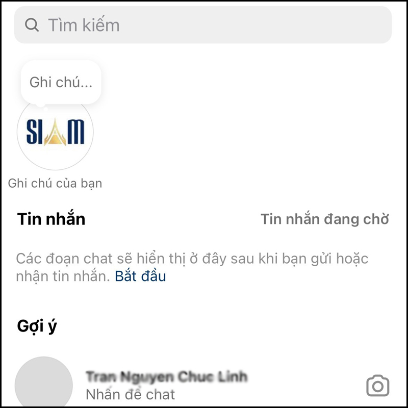 Nhắn tin cho tài khoản nghi ngờ chặn mình để kiểm tra