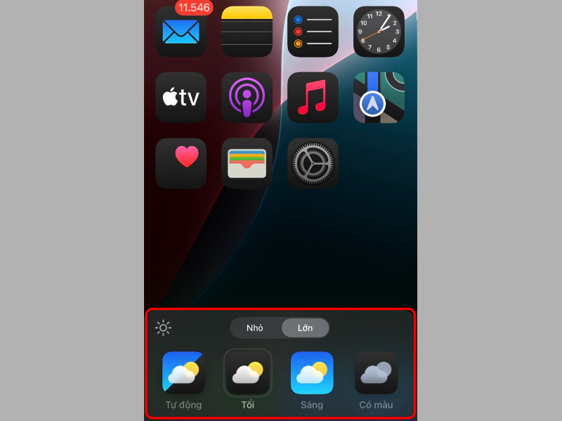 iOS 18 cho phép điều chỉnh kích thước icon ứng dụng 