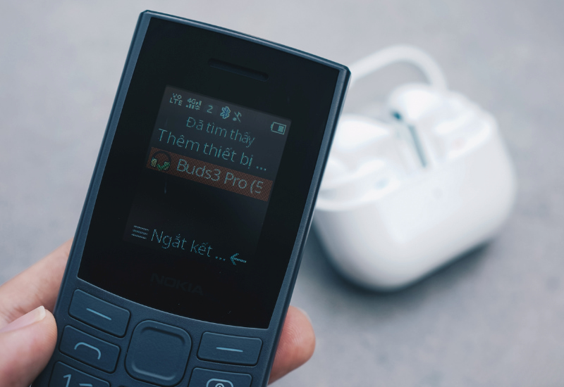 Nokia 105 4G Pro hỗ trợ kết nối Bluetooth 5.0