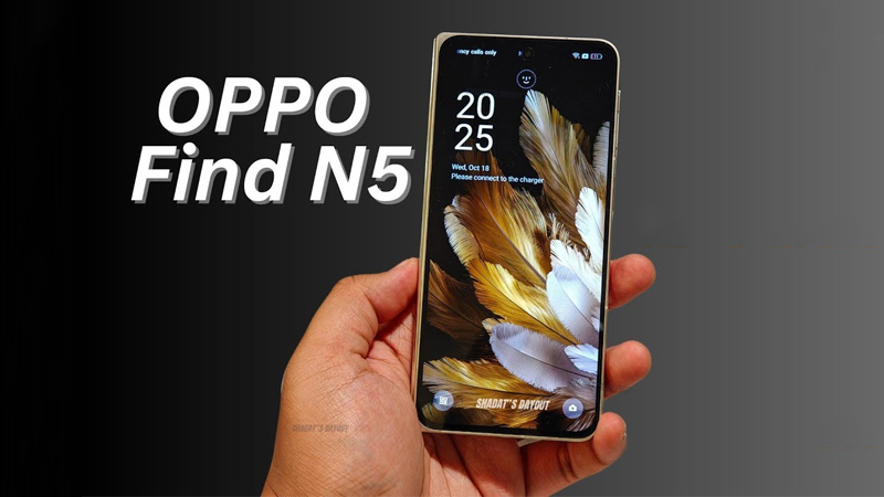 OPPO Find N5 sẽ có khả năng hiển thị tuyệt vời trên 2 màn hình