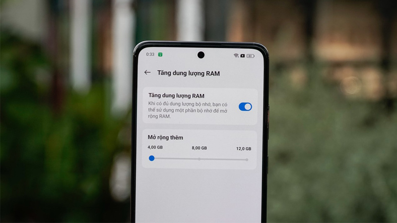 OPPO Reno12 F có dung lượng bộ nhớ nâng cấp