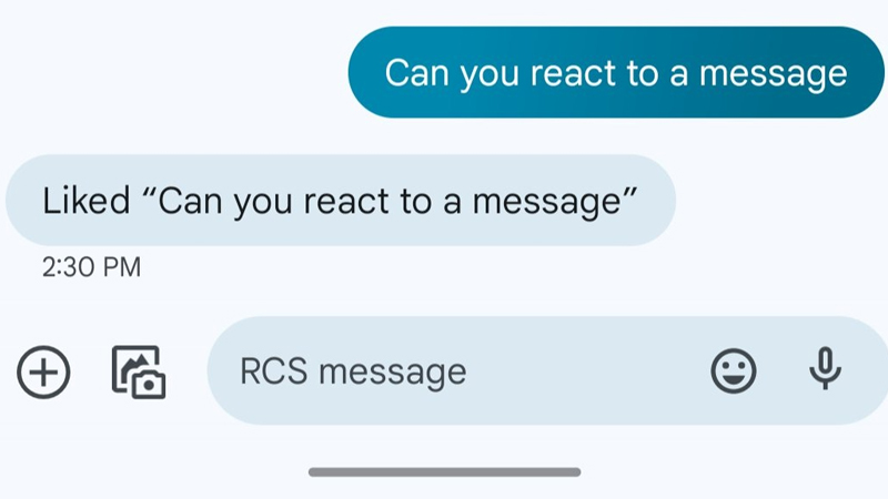 RCS sẽ diễn giải biểu tượng cảm xúc thành tin nhắn văn bản