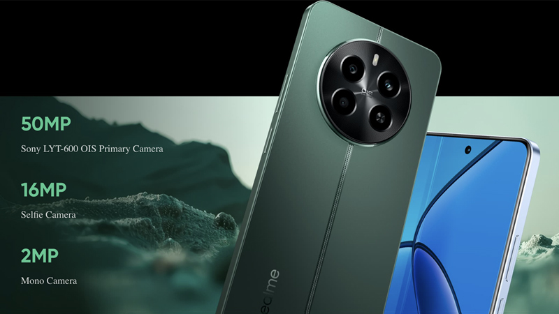 Realme 12 4G được trang bị hệ thống camera sắc nét