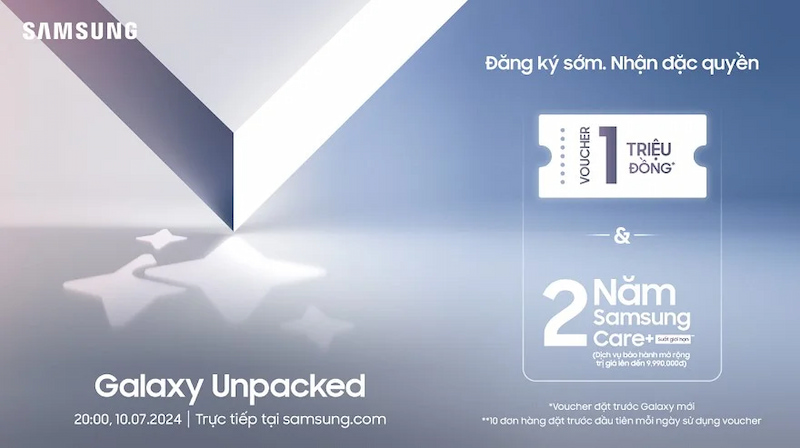  Sự kiện Galaxy Unpacked được tổ chức ngày 10.07.2024