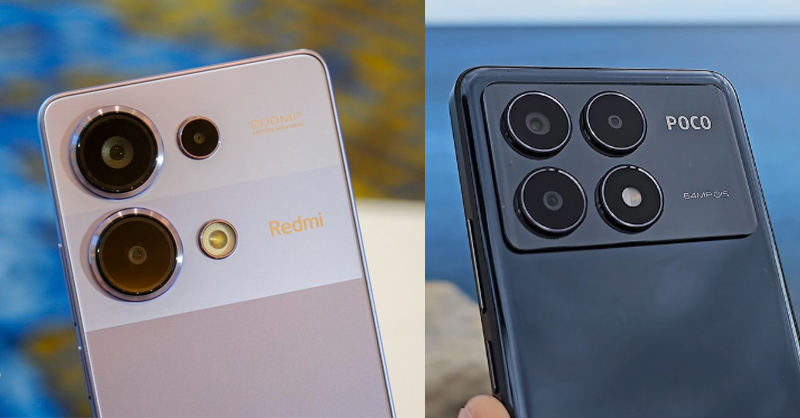 So sánh Redmi Note 13 Pro và POCO X6 Pro 5G về camera 