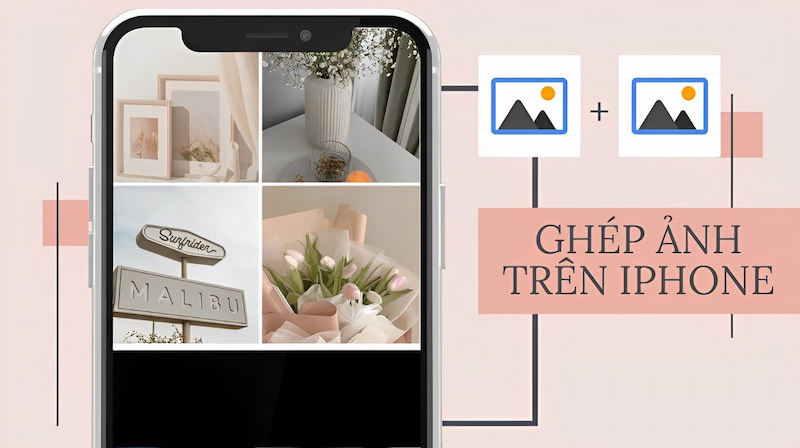 Sử dụng ứng dụng Phím tắt để ghép ảnh trên iPhone dễ dàng hơn