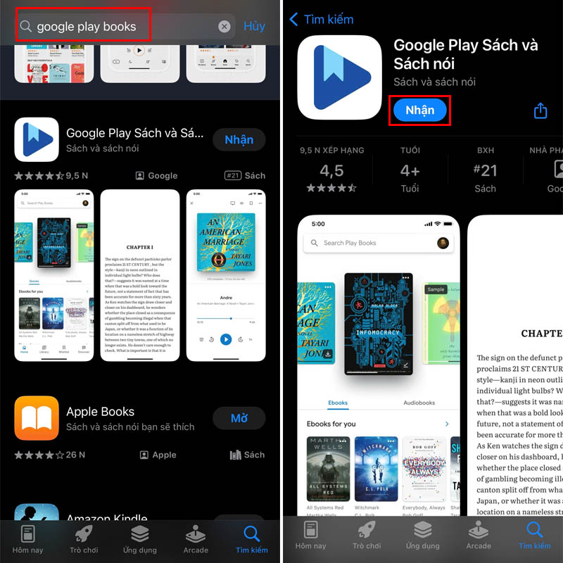 Tải Google Books về điện thoại