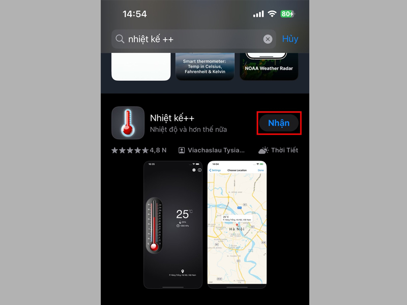 Tải ứng dụng Nhiệt kế++ về điện thoại