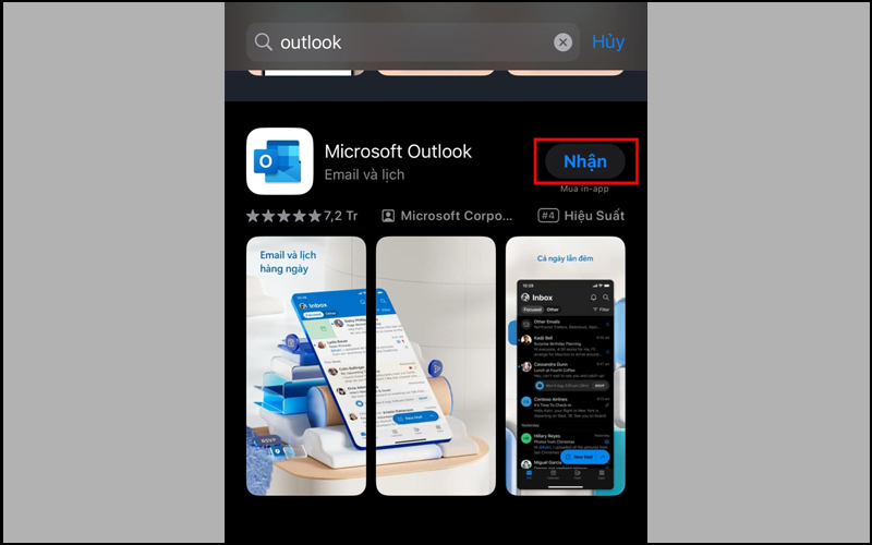 Tải ứng dụng Outlook về điện thoại