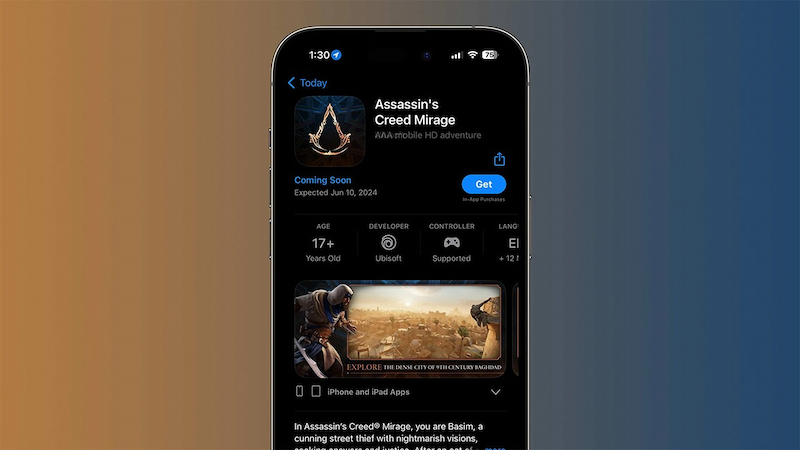 Tải về Assassin‘s Creed Mirage trên iPhone và iPad từ App Store