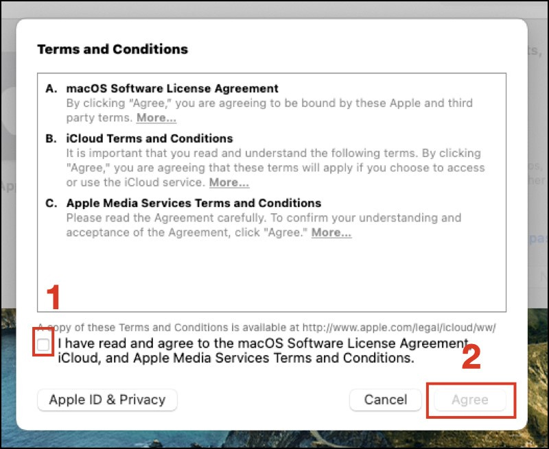 Xác nhận tạo tài khoản ID Apple