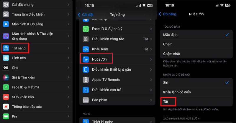 Tắt Voice Control trên iPhone