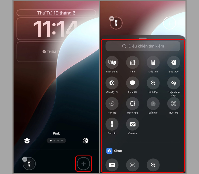 Thêm phím tắt khác vào màn hình khóa iPhone
