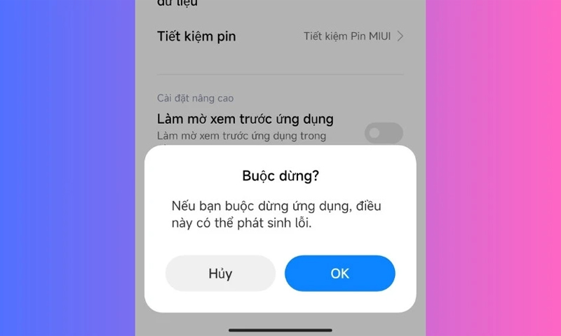 Thoát và mở lại ứng dụng Messenger