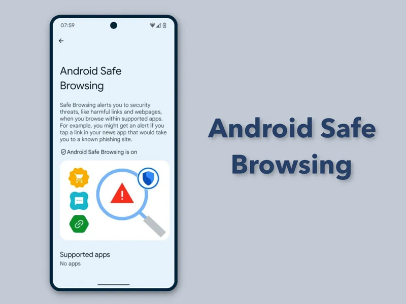 Tính năng Android Safe Browsing trên Android 15 Public Beta 3 