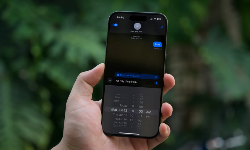 Tính năng hẹn giờ gửi tin nhắn trên iPhone