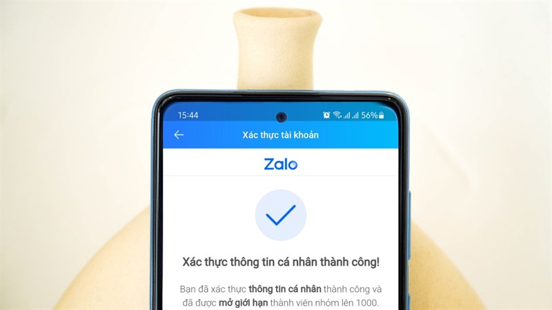 Tính năng xác thực tài khoản Zalo giúp hạn chế rủi ro xấu cho tài khoản 