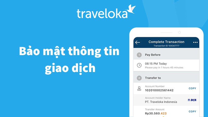 Traveloka có hệ thống bảo mật vô cùng cao