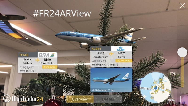 Ứng dụng Flightradar24 giúp theo dõi chuyến bay trên iPhone