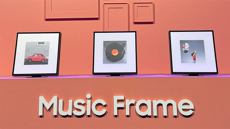 Loa Samsung Music Frame trưng bày tại CES 2024