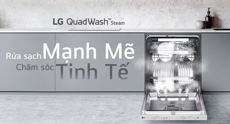 LG cho ra mắt dòng máy rửa chén LG QuadWash™Steam